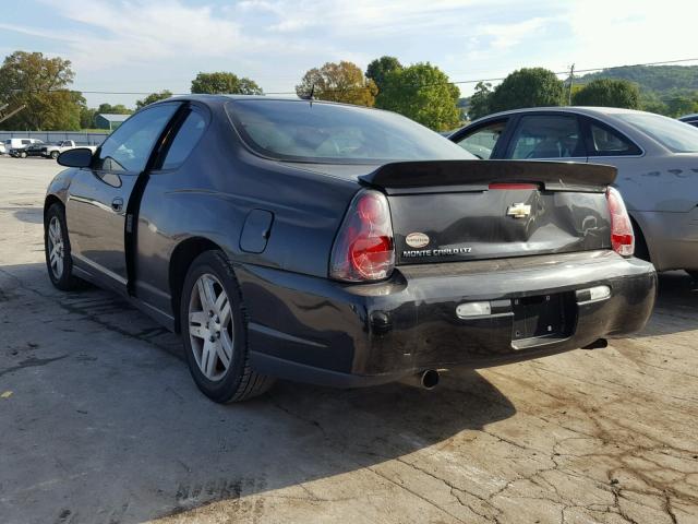2G1WN161669192162 - 2006 CHEVROLET MONTE CARL შავი ფოტო 3