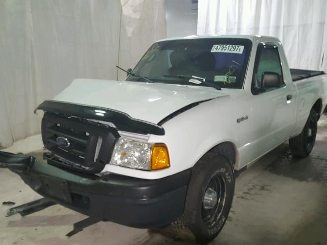 1FTYR10D55PB07268 - 2005 FORD RANGER WHITE photo 2