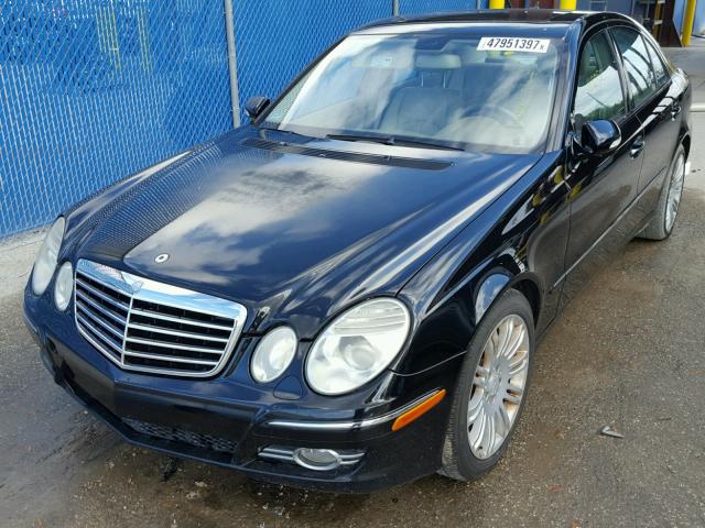 WDBUF56X48B291117 - 2008 MERCEDES-BENZ E 350 BLACK photo 2