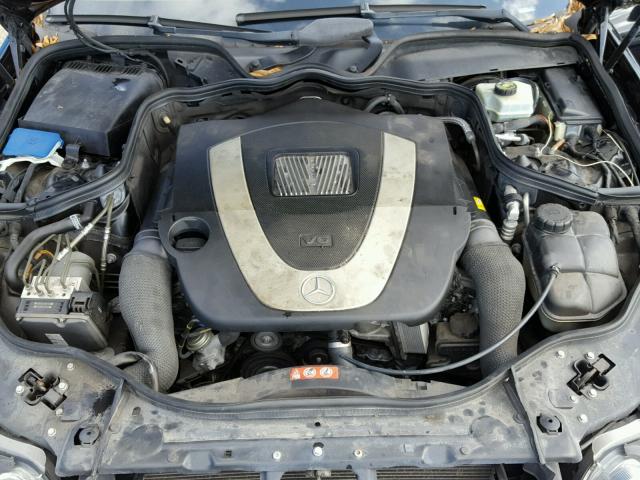 WDBUF56X48B291117 - 2008 MERCEDES-BENZ E 350 BLACK photo 7