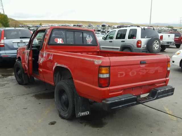 JB7FM24E6KP026726 - 1989 DODGE RAM 50 RED photo 3