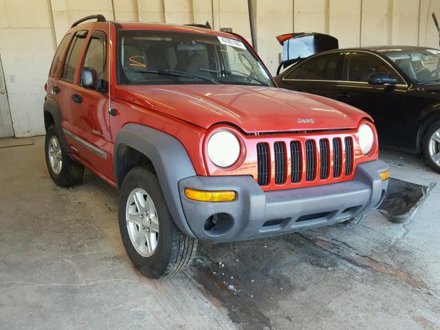 1J4GL48182W253281 - 2002 JEEP LIBERTY SP RED photo 1