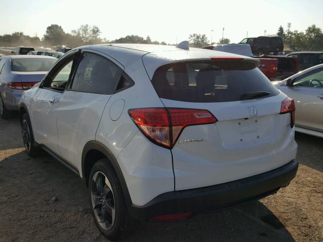 3CZRU6H50JM725797 - 2018 HONDA HR-V EX WHITE photo 3