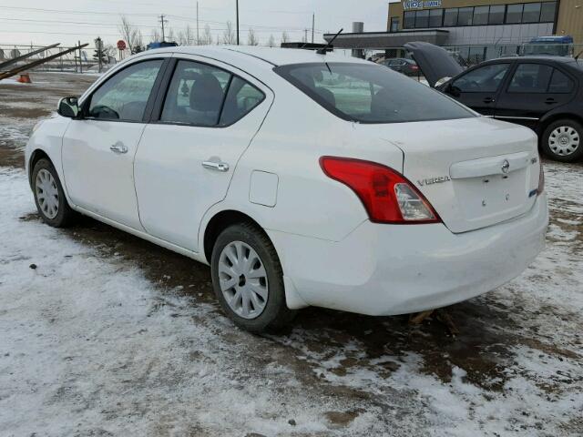 3N1CN7AP6CL890324 - 2012 NISSAN VERSA S WHITE photo 3