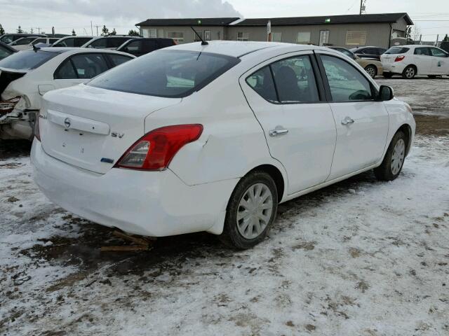 3N1CN7AP6CL890324 - 2012 NISSAN VERSA S WHITE photo 4