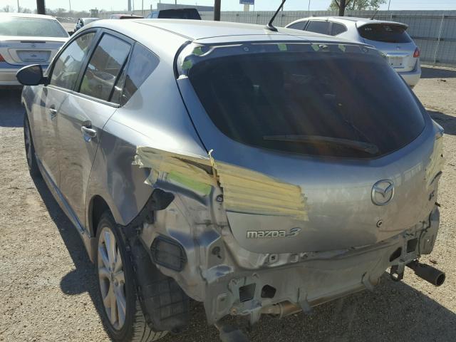 JM1BL1H54A1335926 - 2010 MAZDA 3 S SILVER photo 3