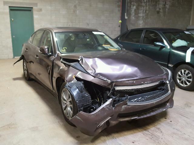 JN1BV7AR0FM391459 - 2015 INFINITI Q50 BASE Marrón foto 1