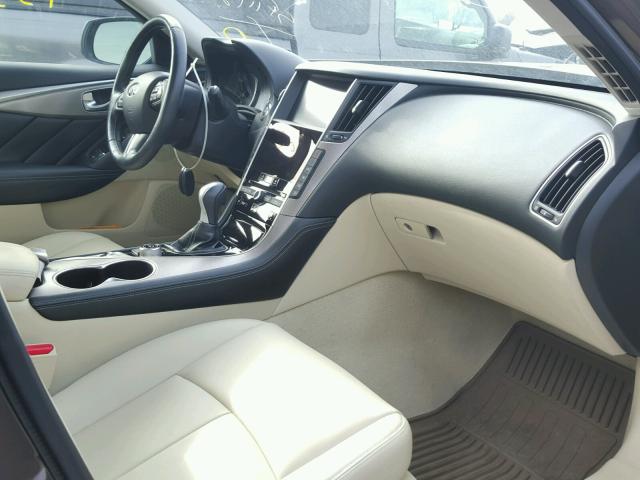 JN1BV7AR0FM391459 - 2015 INFINITI Q50 BASE Marrón foto 5