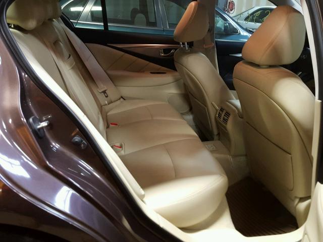 JN1BV7AR0FM391459 - 2015 INFINITI Q50 BASE Marrón foto 6