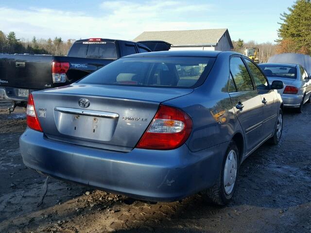 4T1BE32K83U749499 - 2003 TOYOTA CAMRY LE BLUE photo 4