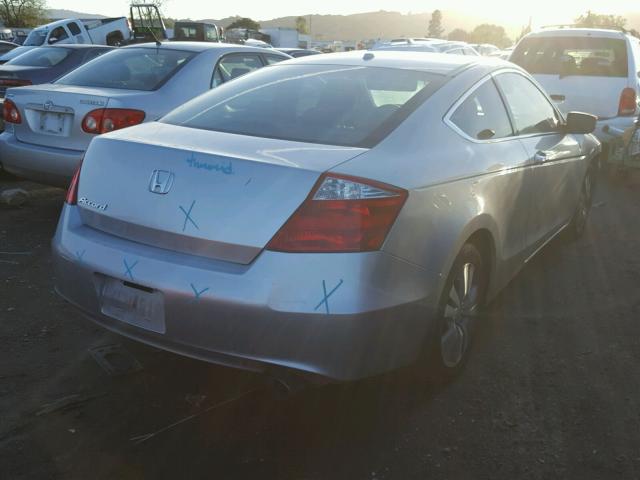 1HGCS12818A011175 - 2008 HONDA ACCORD EXL SILVER photo 4