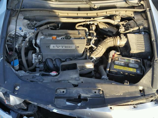 1HGCS12818A011175 - 2008 HONDA ACCORD EXL SILVER photo 7