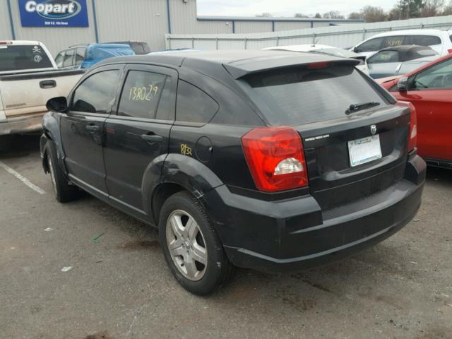 1B3HB28C58D747235 - 2008 DODGE CALIBER BLACK photo 3