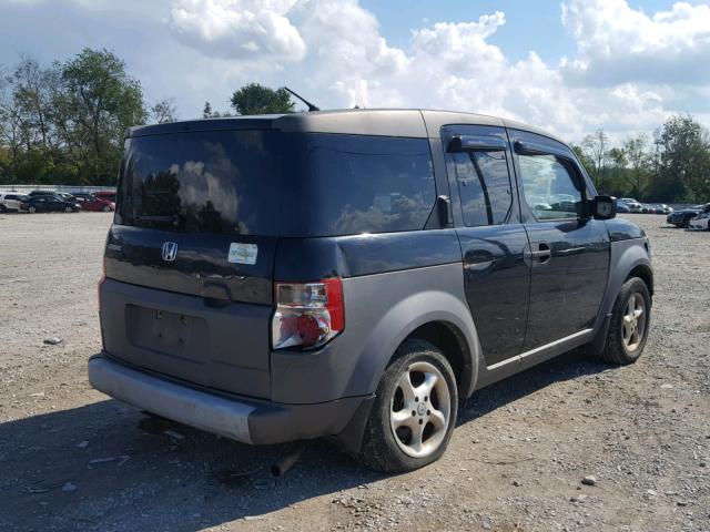 5J6YH28563L000122 - 2003 HONDA ELEMENT EX BLACK photo 4