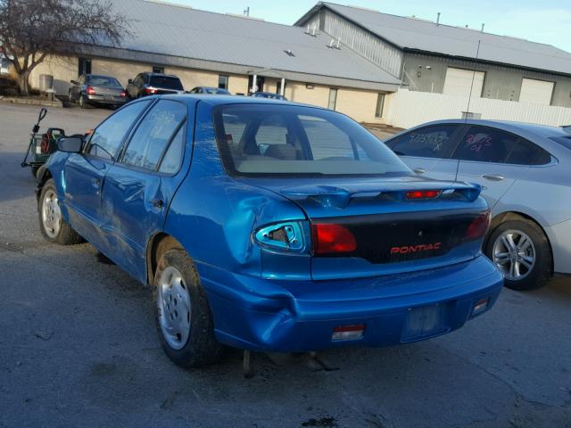 1G2JB52T0X7584120 - 1999 PONTIAC SUNFIRE SE BLUE photo 3