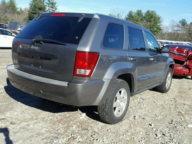 1J8GR48K48C184184 - 2008 JEEP GRAND CHER GRAY photo 4