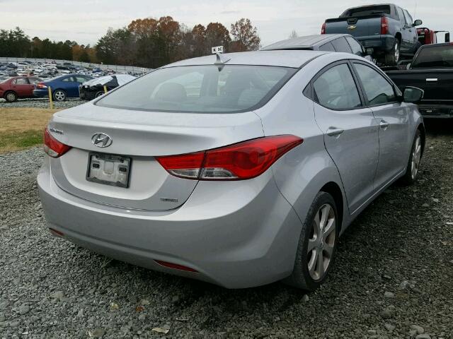 5NPDH4AE0BH043951 - 2011 HYUNDAI ELANTRA GL SILVER photo 4