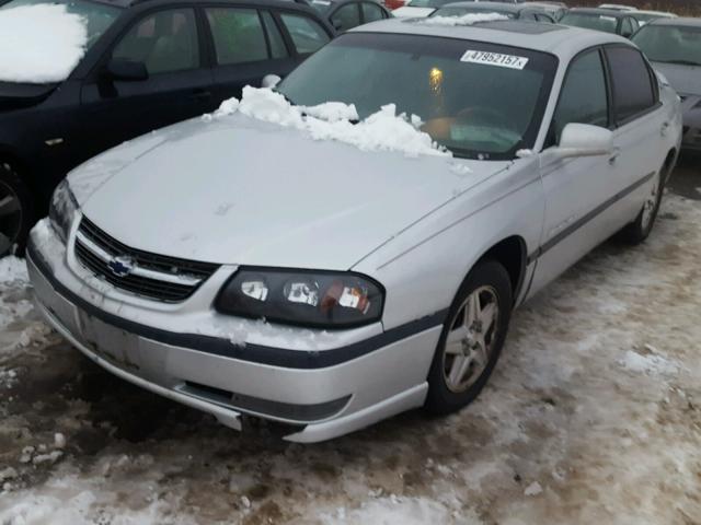 2G1WH55K029353849 - 2002 CHEVROLET IMPALA LS SILVER photo 2