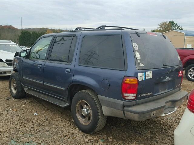 1FMZU34E3XZB05376 - 1999 FORD EXPLORER BLUE photo 3