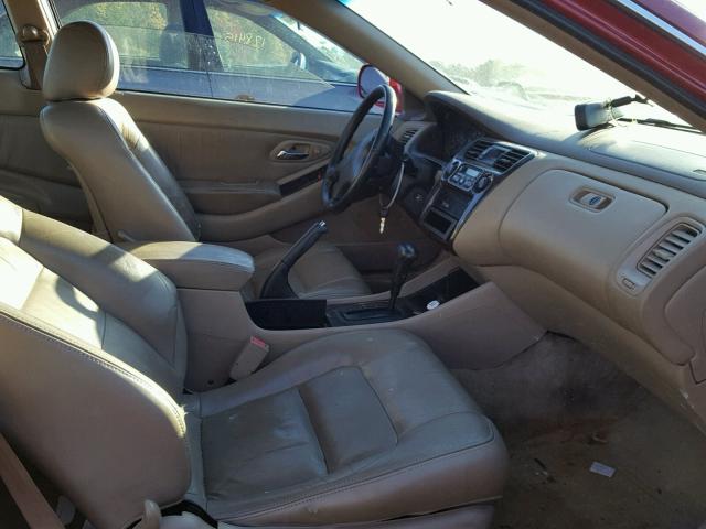 1HGCG2252YA003907 - 2000 HONDA ACCORD EX RED photo 5