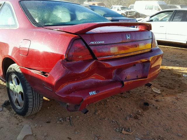 1HGCG2252YA003907 - 2000 HONDA ACCORD EX RED photo 9