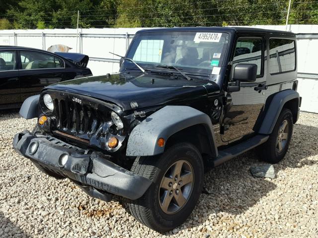 1C4AJWAG2DL670847 - 2013 JEEP WRANGLER S BLACK photo 2