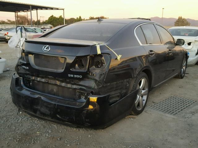 JTHBE96S670023542 - 2007 LEXUS GS 350 BLACK photo 4