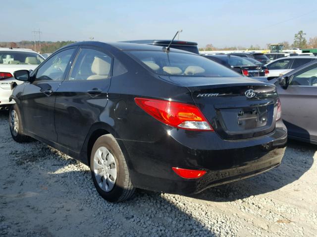 KMHCT4AE1GU164054 - 2016 HYUNDAI ACCENT SE BLACK photo 3