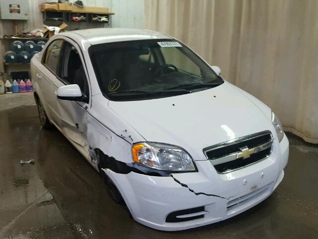 KL1TD5DE7AB087977 - 2010 CHEVROLET AVEO LS WHITE photo 1
