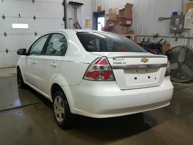 KL1TD5DE7AB087977 - 2010 CHEVROLET AVEO LS WHITE photo 3