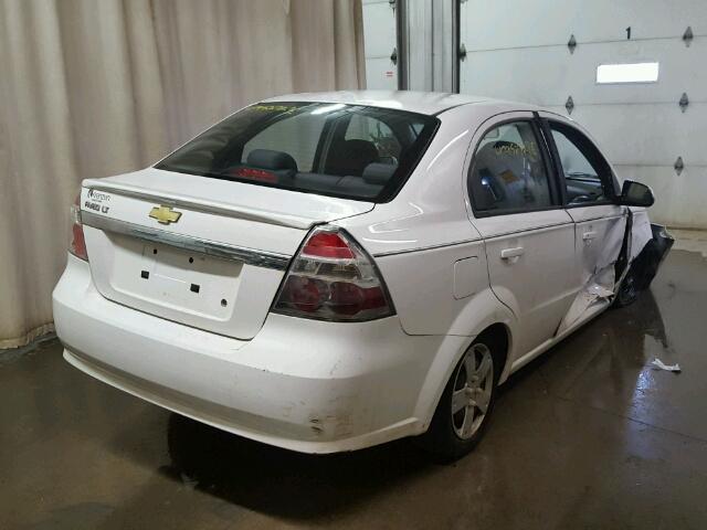 KL1TD5DE7AB087977 - 2010 CHEVROLET AVEO LS WHITE photo 4