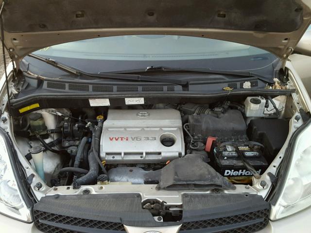 5TDZA22C54S089137 - 2004 TOYOTA SIENNA XLE TAN photo 7