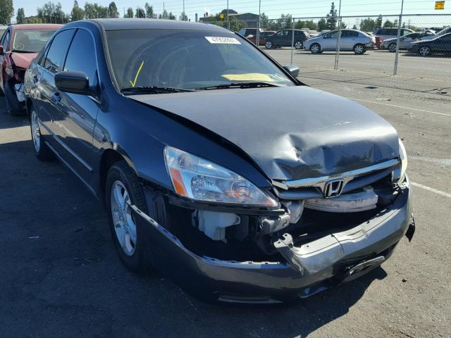 1HGCM56777A000067 - 2007 HONDA ACCORD EX GRAY photo 1