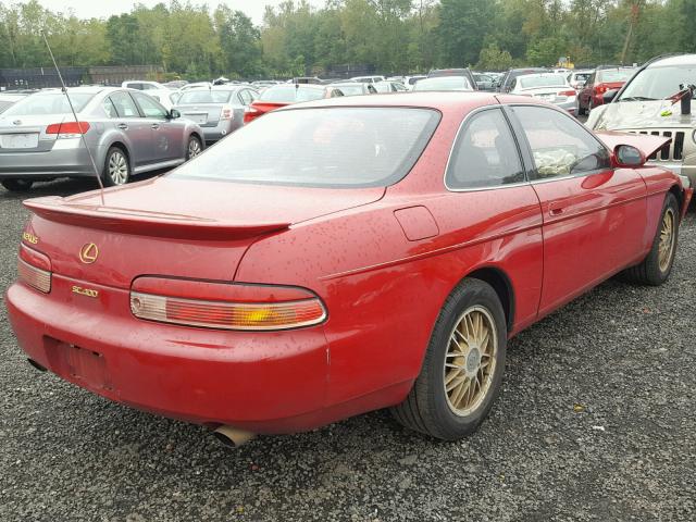 JT8UZ30C0S0043158 - 1995 LEXUS SC 400 RED photo 4