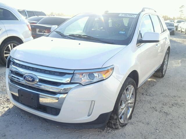 2FMDK3KC8BBA85168 - 2011 FORD EDGE LIMIT WHITE photo 2