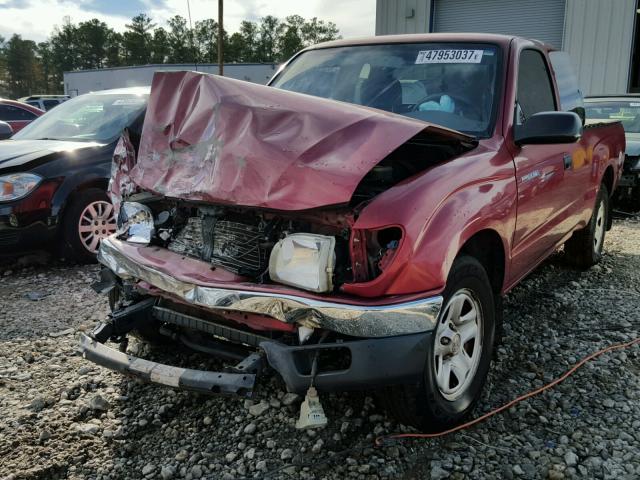 5TEVL52N33Z226458 - 2003 TOYOTA TACOMA XTR RED photo 2