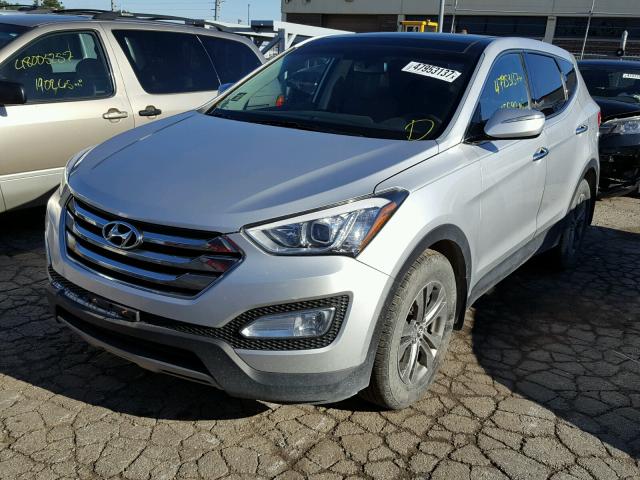 5XYZUDLB5DG119002 - 2013 HYUNDAI SANTA FE S SILVER photo 2
