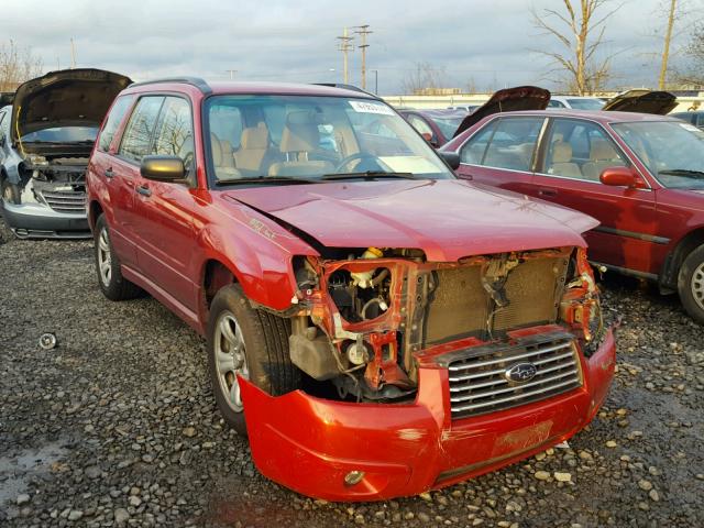 JF1SG63676H724453 - 2006 SUBARU FORESTER 2 RED photo 1