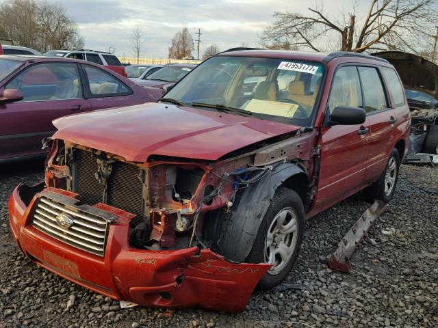 JF1SG63676H724453 - 2006 SUBARU FORESTER 2 RED photo 2