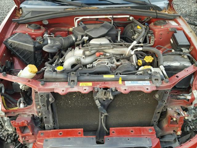 JF1SG63676H724453 - 2006 SUBARU FORESTER 2 RED photo 7