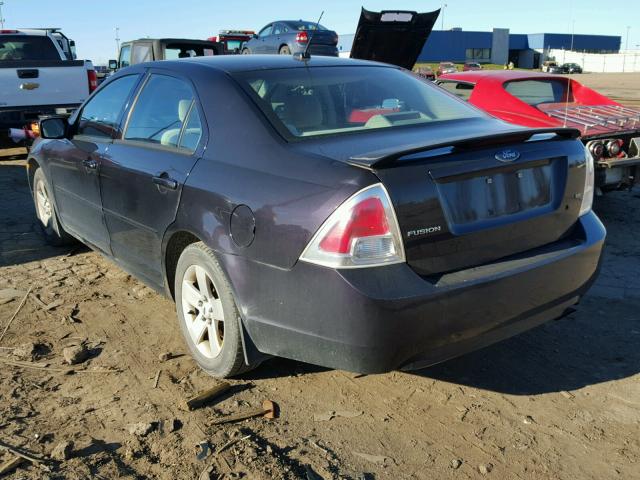 3FAHP07Z07R267688 - 2007 FORD FUSION SE PURPLE photo 3