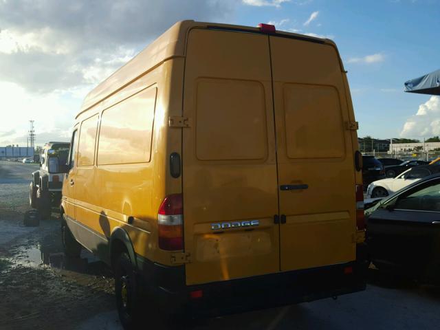 WD0PD644165962149 - 2006 DODGE SPRINTER 2 YELLOW photo 3