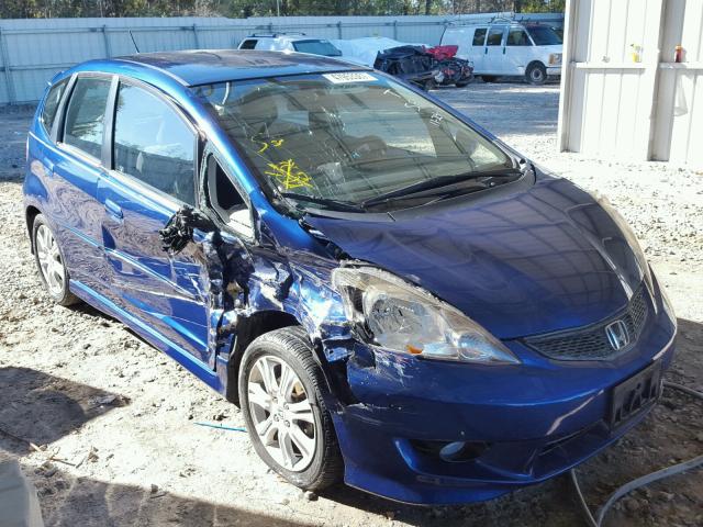 JHMGE8H67AC011499 - 2010 HONDA FIT SPORT BLUE photo 1