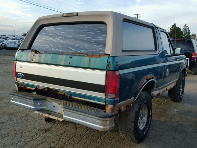 1FMEU15H7TLA33915 - 1996 FORD BRONCO U10 GREEN photo 4