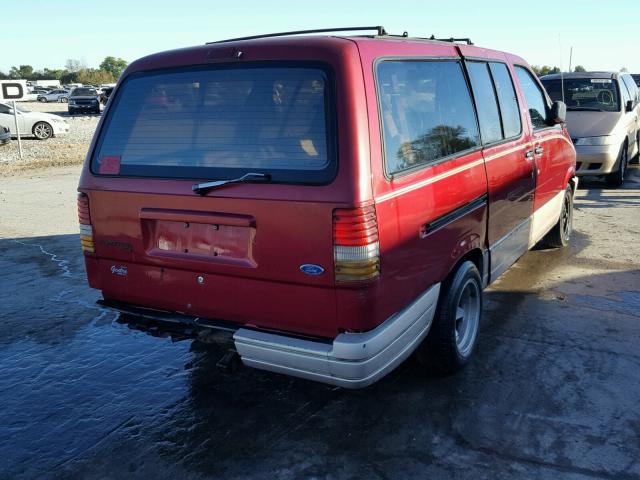 1FMDA31X5SZA75735 - 1995 FORD AEROSTAR MAROON photo 4