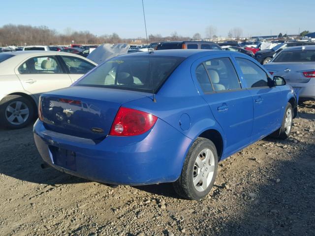 1G1AK58F787214516 - 2008 CHEVROLET COBALT LS BLUE photo 4