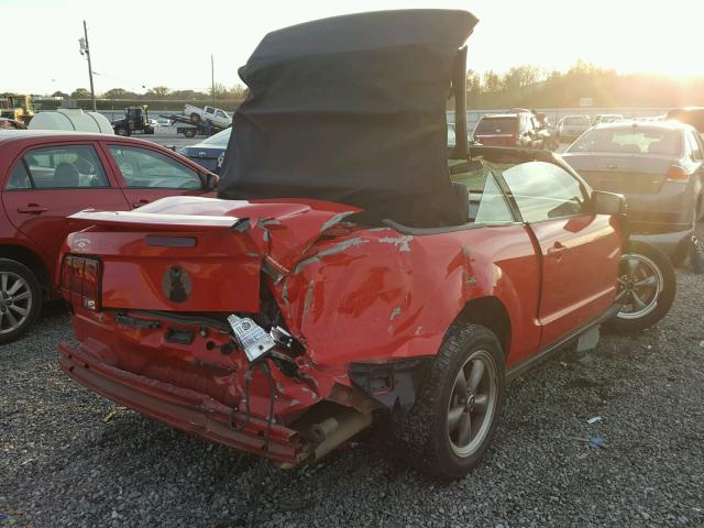 1ZVFT84N965256510 - 2006 FORD MUSTANG RED photo 4