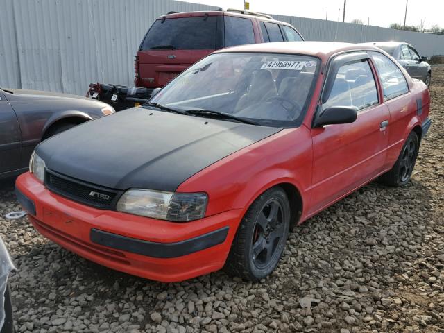 JT2EL55D7S0099885 - 1995 TOYOTA TERCEL STD RED photo 2