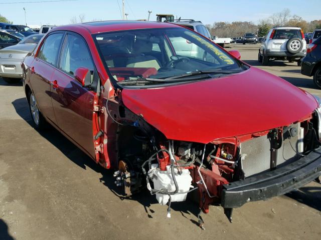 2T1BU4EE2DC111640 - 2013 TOYOTA COROLLA BA RED photo 1