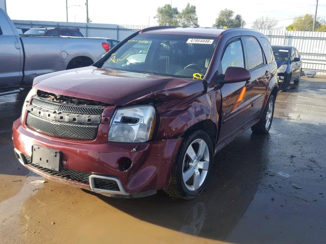 2CNDL937486063039 - 2008 CHEVROLET EQUINOX SP MAROON photo 2